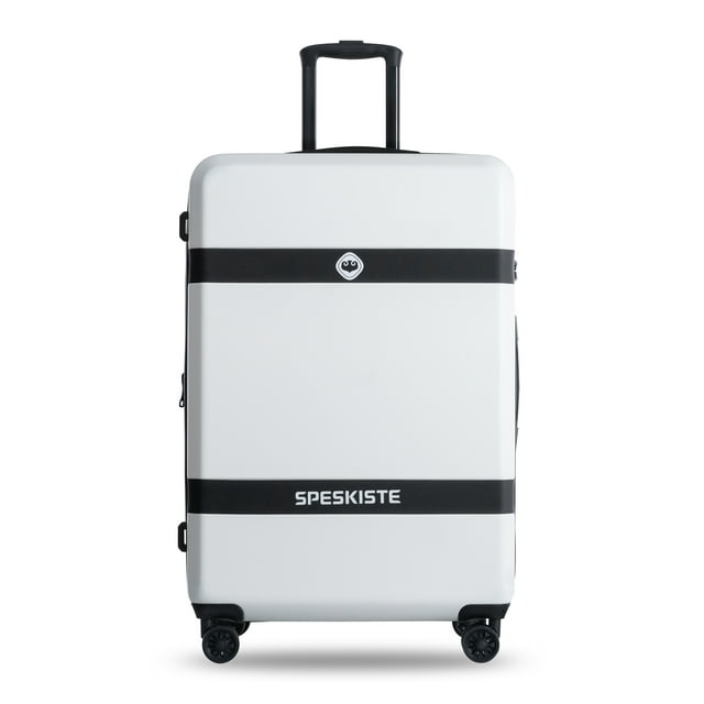 Pregoods Shop Luggage Sets 3 Piece New Model Hardshell Luggage Sets Lightweight Expandable Luggage Suitcase Set with Spinner Wheels TSA Lock, 20"24"28", White