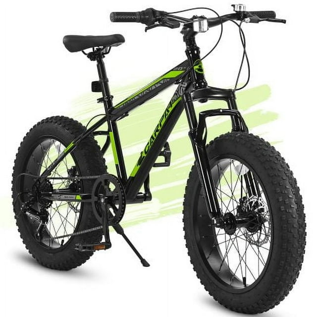 Raistyw 20 inch Wheels Fat Tire Men Bike,4" Wide Snow Mountain Bike for Women ,7 Speed Bicycles