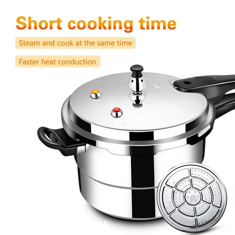 Tyethy Aluminum Pressure Cooker Nonstick 9L Pressure Canner with One-Hand Operating Safty Lid, Explosion-Proof Fast Cooking Pressure Cooker Cookware