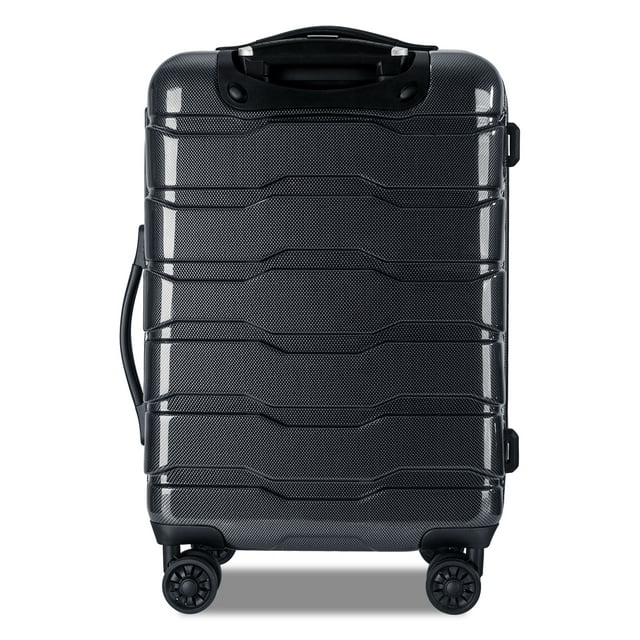 Luggage Sets Clearance 3 Piece Hardshell Traveling Luggage Lightweight Durable Suitcase Sets with Spinner Wheels and TSA Lock, 20/24/28, Black
