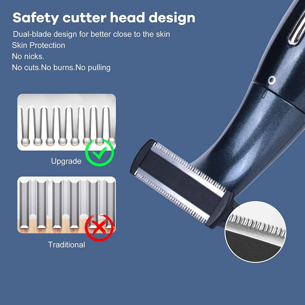 Electric Razor for Women , USB Rechargeable Waterproof 4 in 1 Electric Shaver Set for Eyebrow Face Nose Legs Underarms and Bikini Line