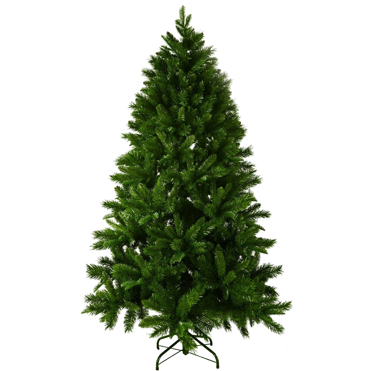 6ft Premium Christmas Tree, Hinged Artificial Christmas Tree for Home, Office, and Party Decoration, Lightweight and Easy to Assemble, PE/PVC, Green