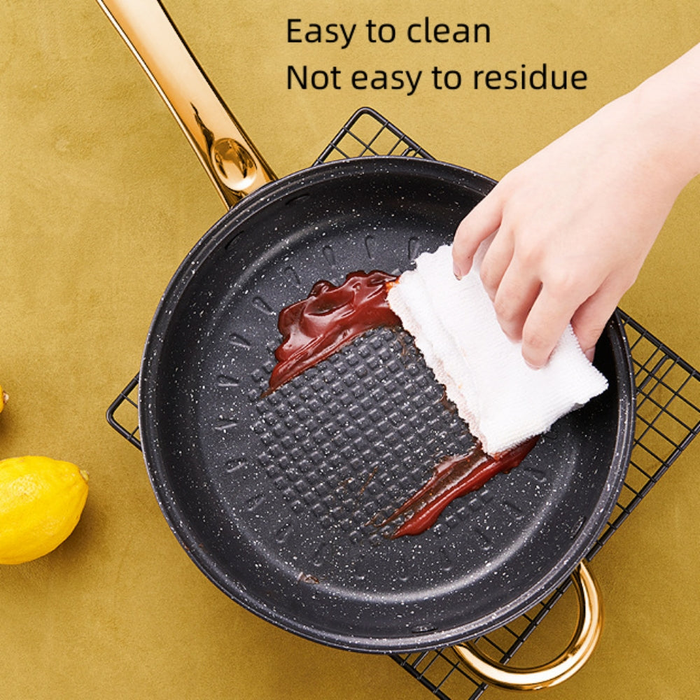 10" Frying Pan with Lid, Nonstick Hybrid Stainless Steel Deep Skillet Pan Saute Pan Kitchen Cookware Set for Cooking & Frying, 3 QT