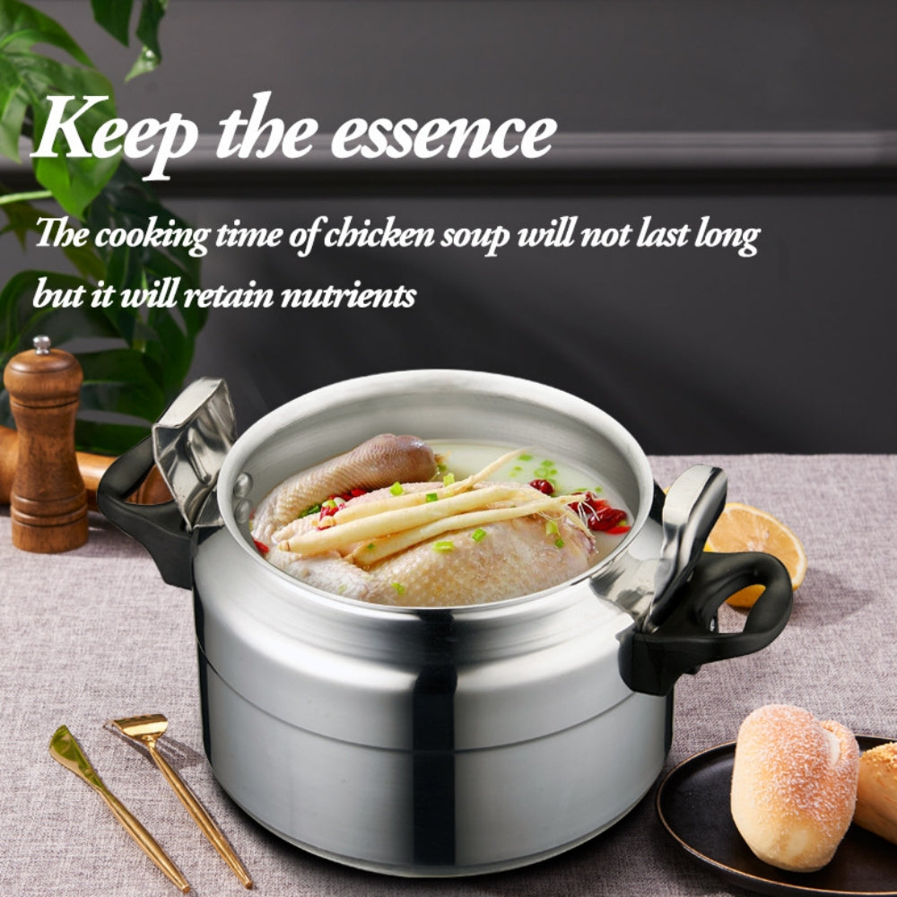Pressure Cooker 7L Aluminum Pressure Pot, Large Explosion-Proof Stovetop Fast Cooker Pot for Canning