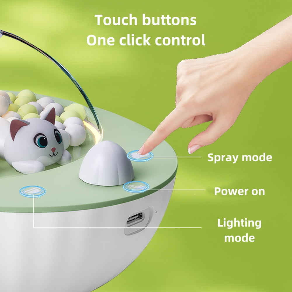Humidifier for Bedroom, Ultra-quiet 30 dB, Essential Oil Diffuser for Home, Baby Nursery ,Nigh Light ,Touch Control, 8H Runtime, Multi-Color
