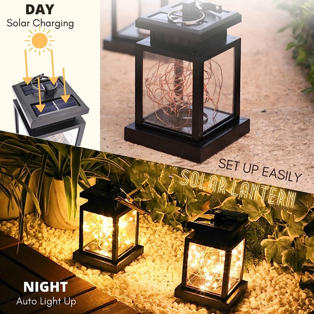 Solar Lamps Outdoor,30 Lamps Beads Waterproof Hanging Solar Lamps,Solar Camping Lights,Lamps Decorative for Patio Yard Camping Garden