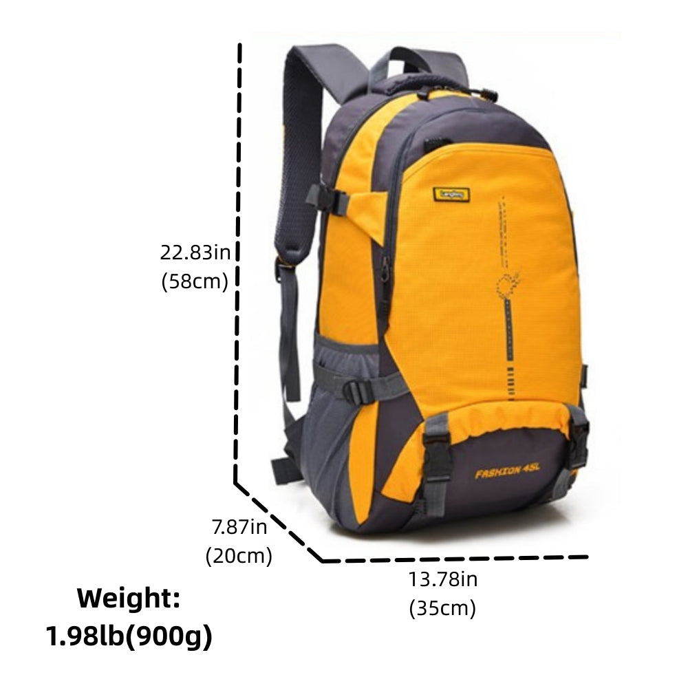 Hiking Backpack, Lightweight Waterproof & Tear Resistant Camping Bag, Outdoor Rucksack Travel Daypack , Men Women Backpack for Hiking, Climbing, Camping, Touring