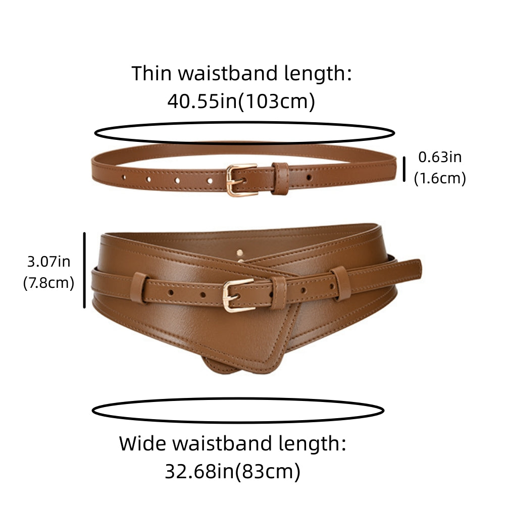Wide Belt Accessories Coat Girdle , Women's Fashion Skirt Trendy Elastic Dress Decoration Belt