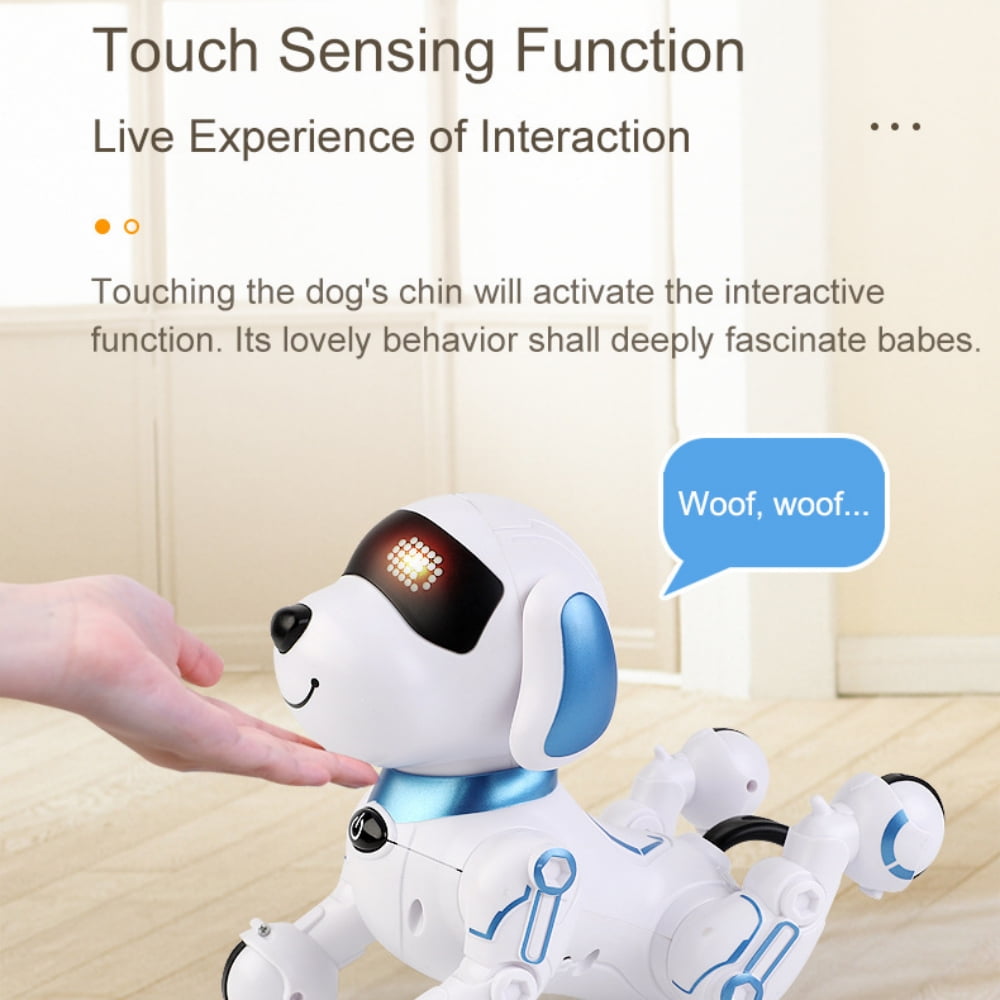 Interactive Remote Control Robot Dogs Toys for Kids, Programmable Dancing Handstand Robot Stunt Doggy Toy, Rc Dog, Gift for Girls & Boys Ages 2-10
