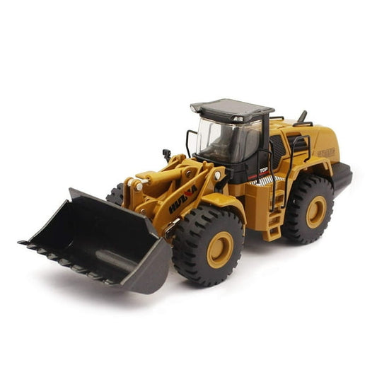 1/50 Scale Alloy Construction Bulldozer Toys, Metal Construction Vehicles Loader Machine Model Toy for Kids 6+