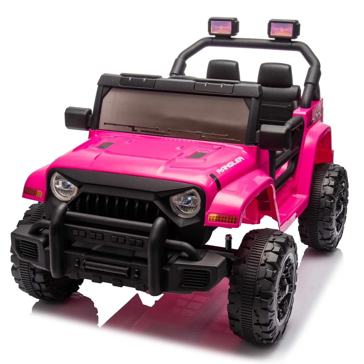 12V Kids Ride On Electric Car with Parents Control, Battery Powered Electric Ride On Truck Vehicles for Boys Girls Aged 3-8, Black