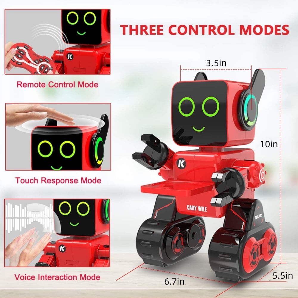 Robot Toys for Kids, Remote Control Robot Built-in Coin Bank Programmable Walking Talking Singing Dancing Robot Gift for Boys Girls
