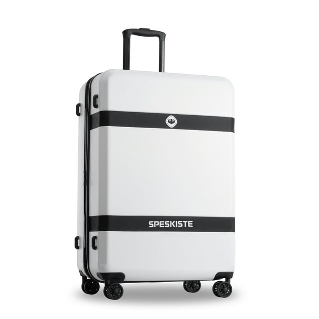 Pregoods Shop Luggage Sets 3 Piece New Model Hardshell Luggage Sets Lightweight Expandable Luggage Suitcase Set with Spinner Wheels TSA Lock, 20"24"28", White