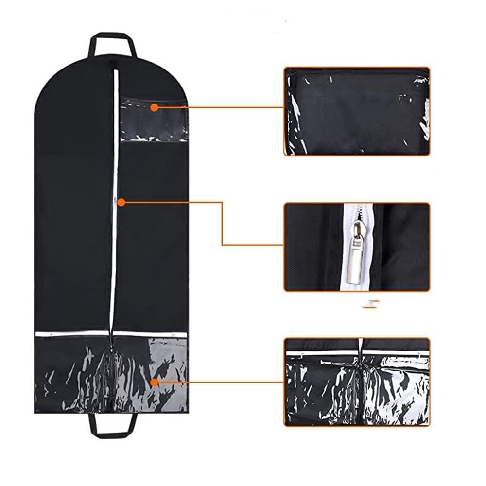 50 inch Hanging Garment Bag with Pocket for Travel,Suits,Tuxedos, Dresses,Coats