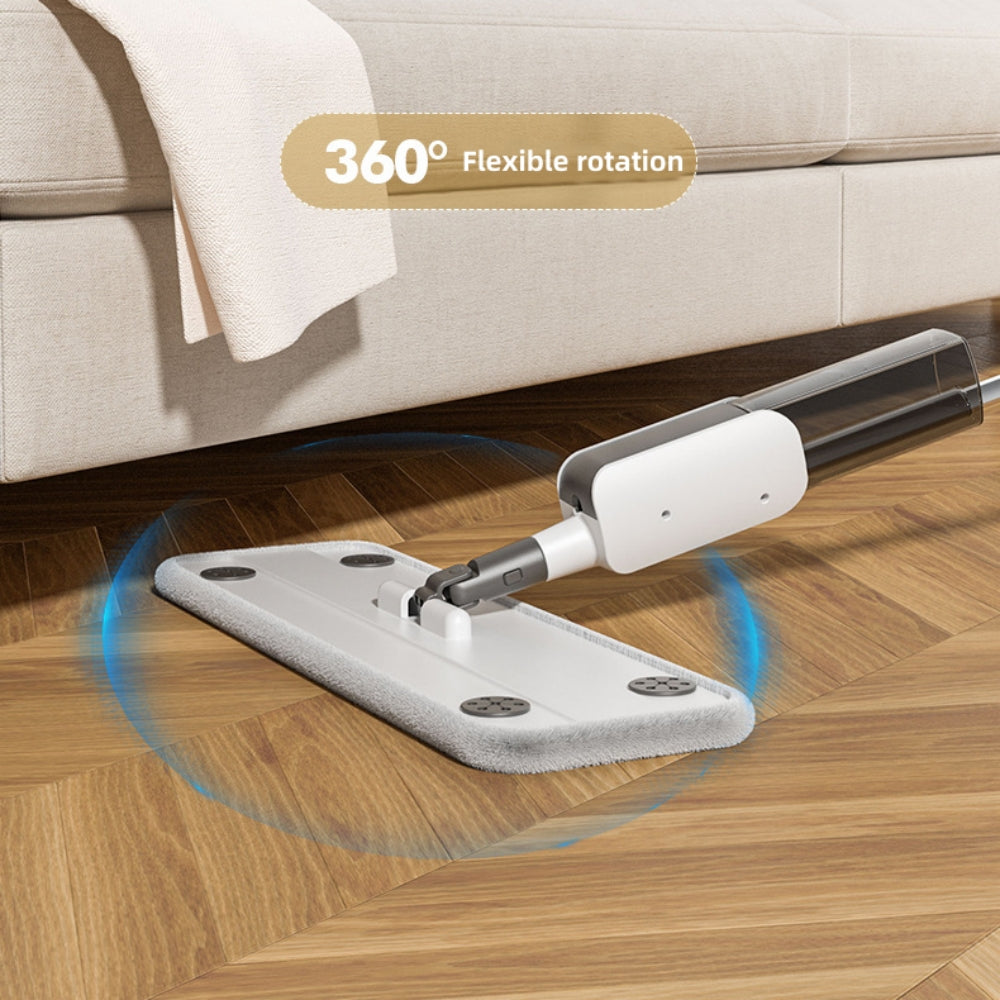 Spray Mop for Floors Cleaning, 360 Degree Rotatable Dry Wet Wood Floor Mop with 2 Pcs Washable Pads for Kitchen Hardwood Laminate Ceramic Tiles Dust