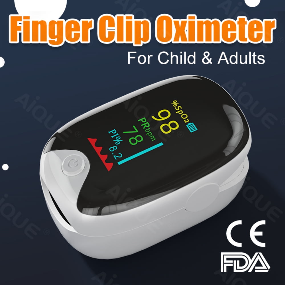Tyethy Fingertip Pulse Oximeter Portable Blood Finger Oxygen Saturation Monitor with HD Display for Home Use