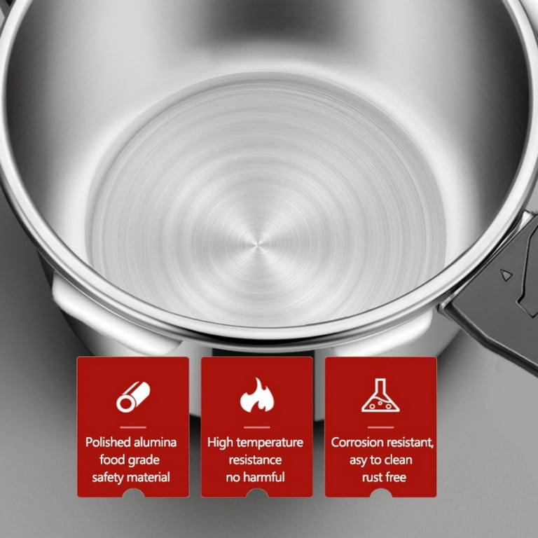 Tyethy Aluminum Pressure Cooker Nonstick 9L Pressure Canner with One-Hand Operating Safty Lid, Explosion-Proof Fast Cooking Pressure Cooker Cookware
