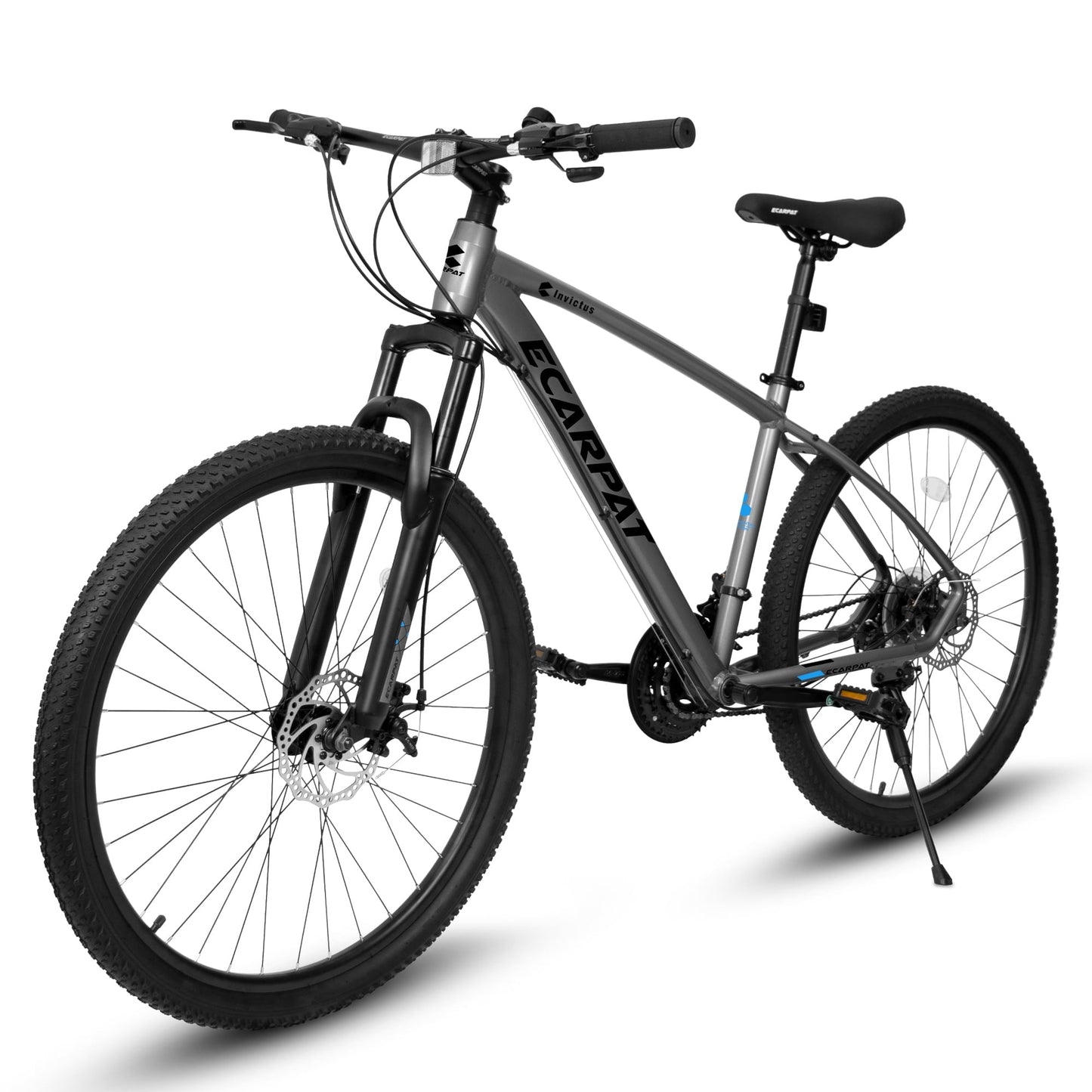 Tyethy 27 inch Mountain Bike for Men ,21 Speeds Adlut Bike Bicycles Aluminum Frame Disc-Brake ,Gray