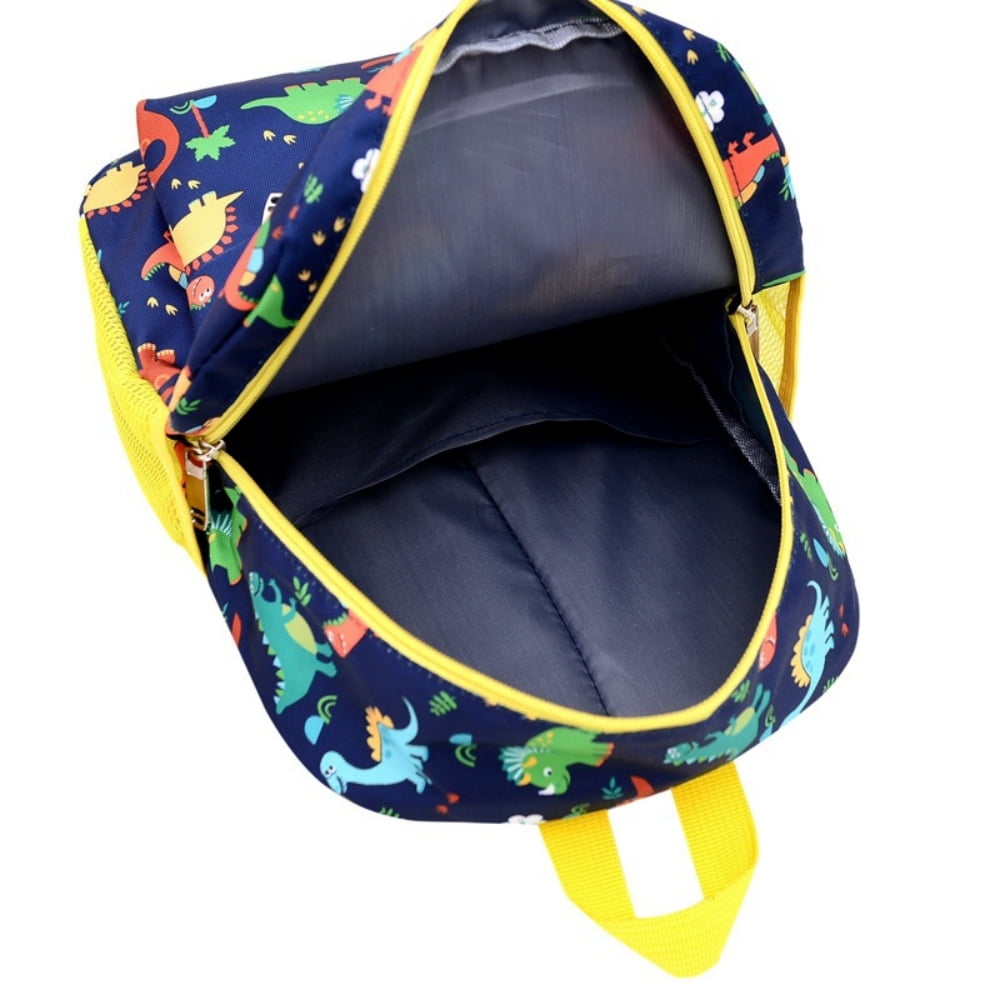 Baprem Toddler Backpack for Boys, 12" Kids Dinosaur Backpack for Preschool Kindergarten Elementary, Blue