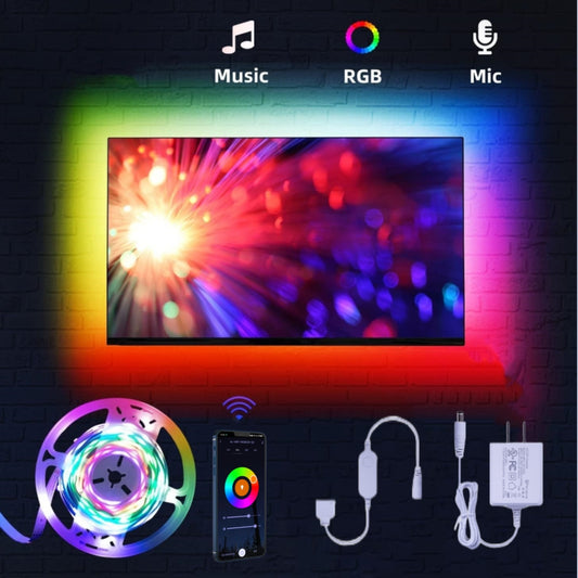 LED Lights for TV 35-75 Inch, 13.1ft RGB Strip Lights TV Led Backlight with 360pcs LEDs, DIY Rainbow Color Led TV Lights, Music Sync WIFI APP Control for Gaming Room Decor