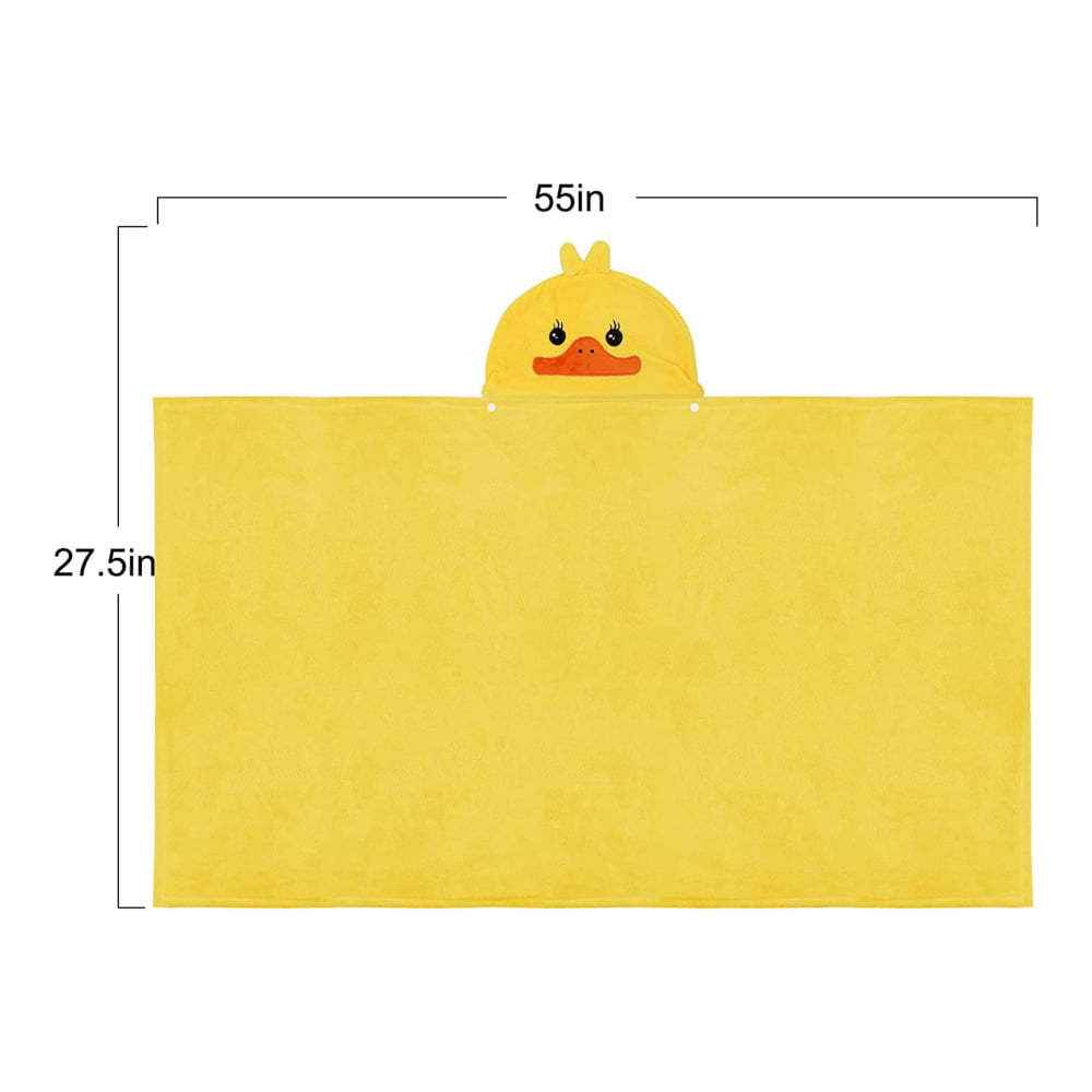 Hooded Baby Bath Towel, Ultra Soft Highly Absorbent Bathrobe Blanket Toddlers Shower Gifts for Boys Girls