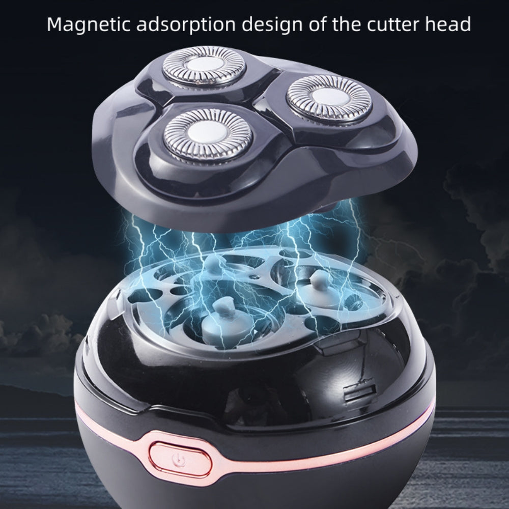 3 Head Electric Shaver for Men, Wet and Dry Waterproof Rechargeable Cordless Razor Portable Travel Face Shaver, USB Charging