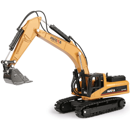 1/50 Scale Alloy Crawler Excavator of HuiNa 1710 Static Model , Metal Construction Vehicles Excavator Machine Model Toy for Kids