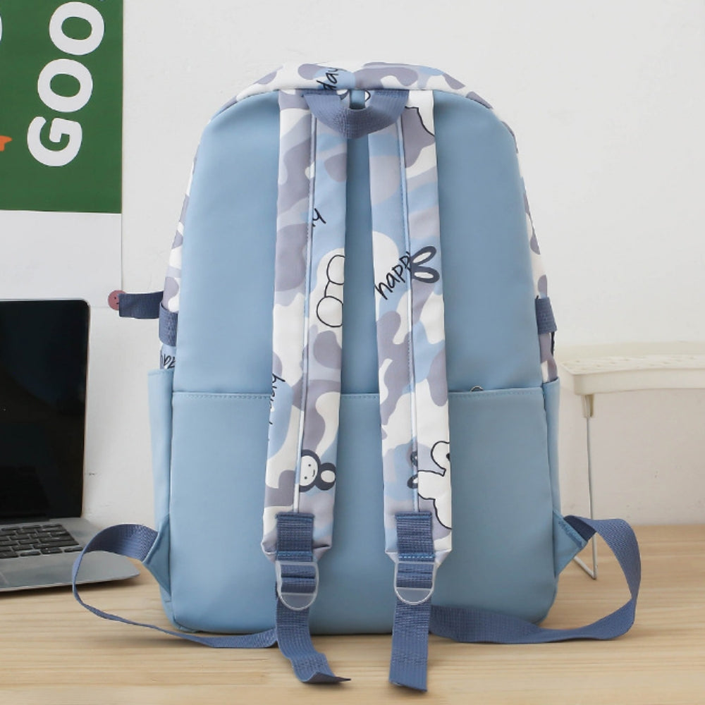 Girls Backpack 17inch Large Capacity School Backpack Set for Teens, Multi-pockets Bookbag Elementary Middle School Bag with Lunch Box and Pencil Bag, Blue