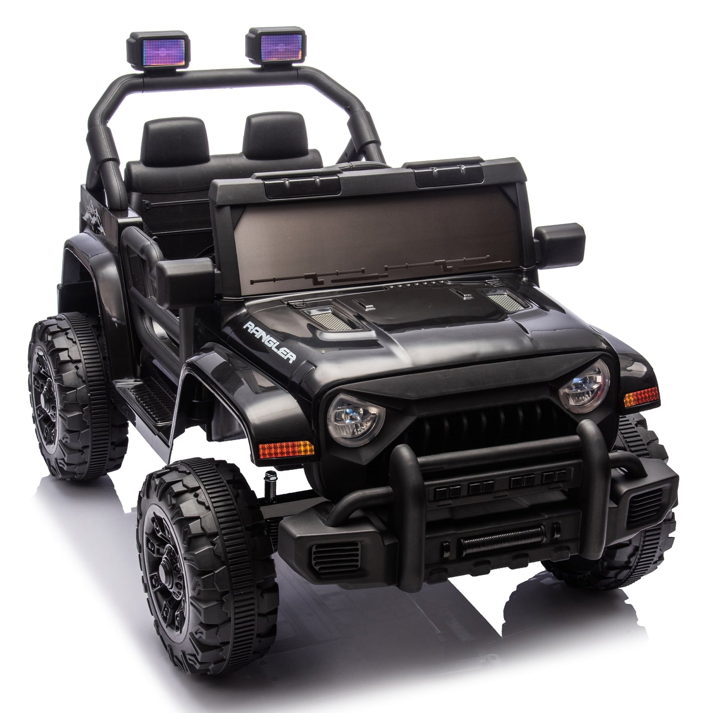 12V Kids Ride On Electric Car with Parents Control, Battery Powered Electric Ride On Truck Vehicles for Boys Girls Aged 3-8, Black