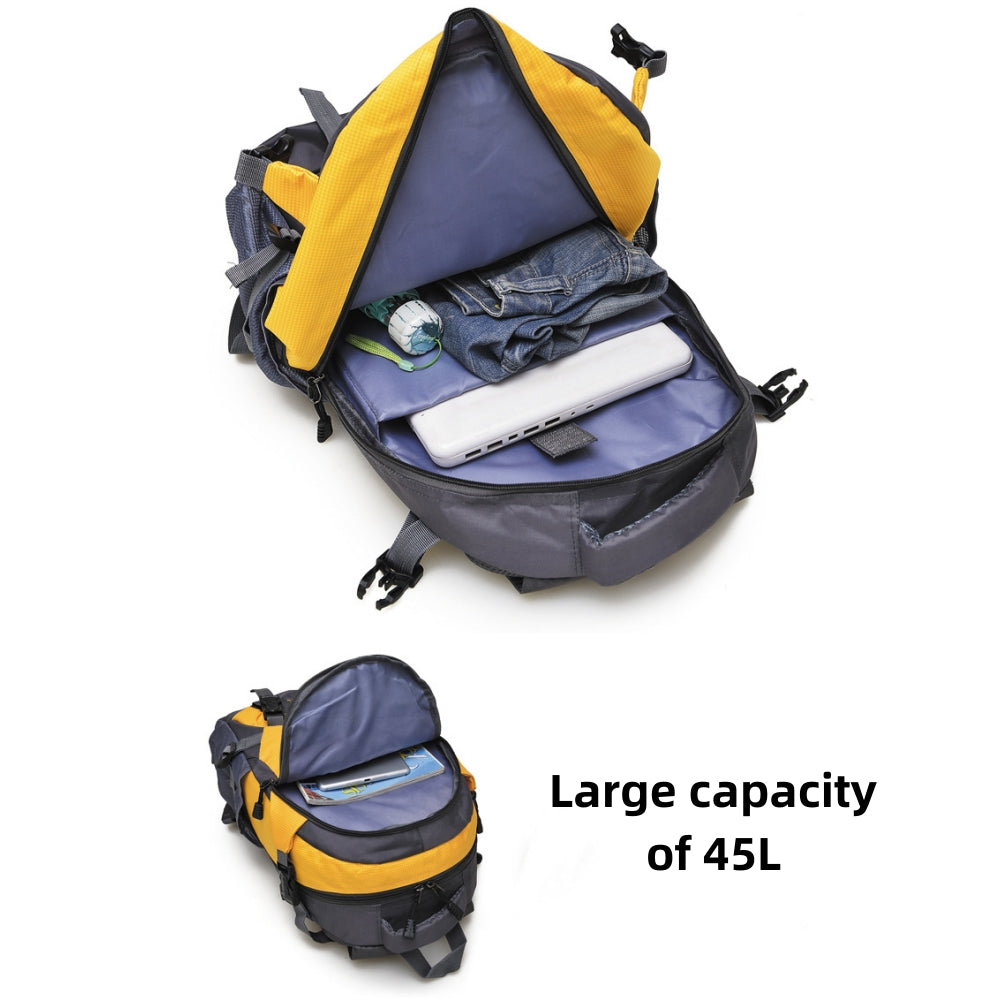 Hiking Backpack, Lightweight Waterproof & Tear Resistant Camping Bag, Outdoor Rucksack Travel Daypack , Men Women Backpack for Hiking, Climbing, Camping, Touring