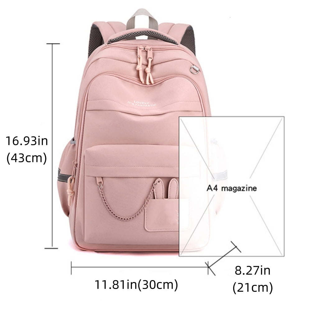 School Backpack for Girls, Kids School Bag for Teens Girls , Students Bookbag Gifts, Pink