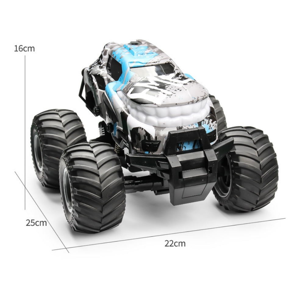 Remote Control Car 4WD Off Road Truck Car , RC Stunt Car, 360° Flips Rotating Car Toys with Spray Function, LED Lights, Ideal Birthday for 4+ Year Old Kids