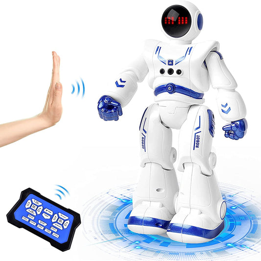 Tyethy Robot Toys for Kids, RC Smart Robot with Walking Singing Dancing Programmable Gesture Sensing Remote Control Robot Toy for Ages 3+ Christmas Birthday Gifts
