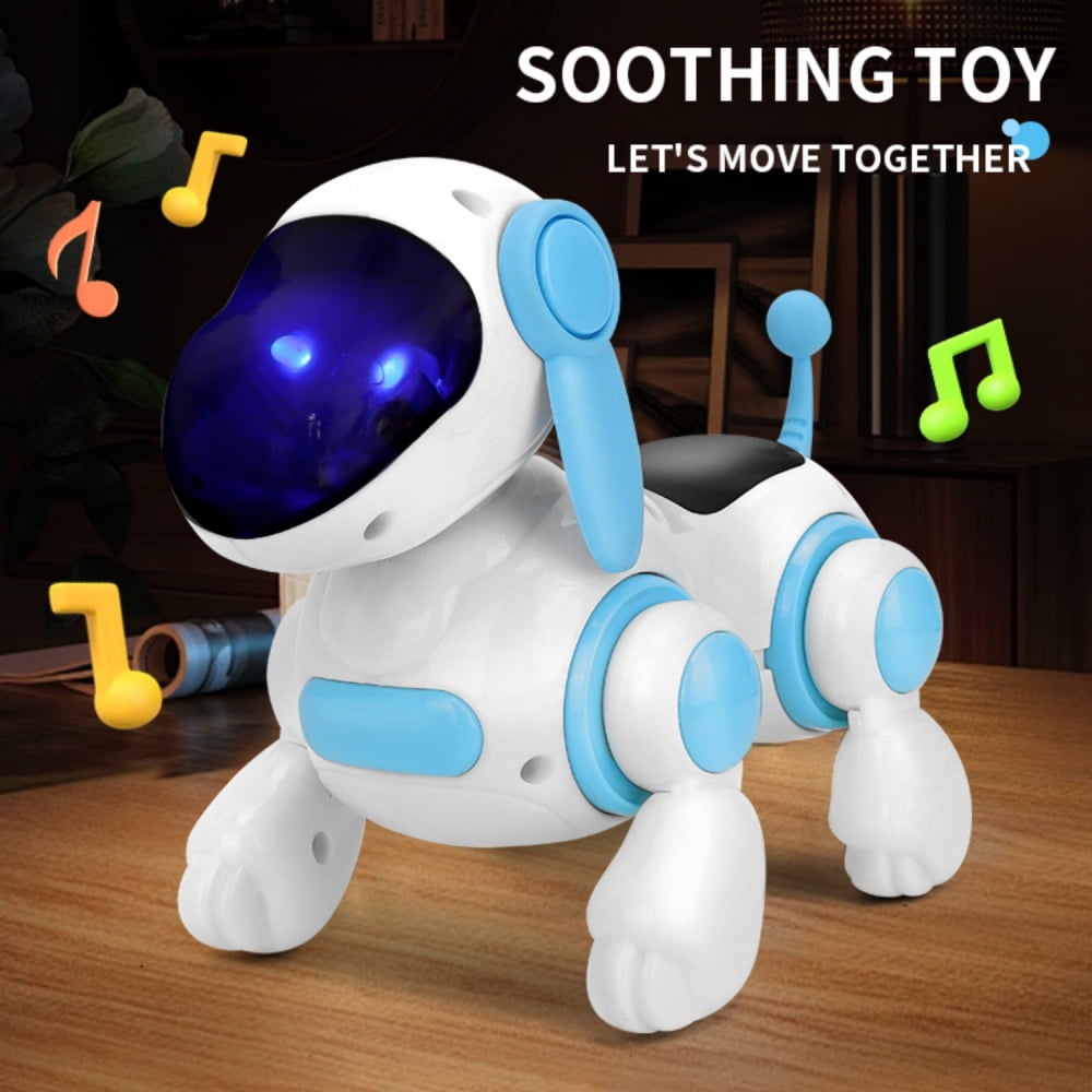 Tyethy Robot Dog Toy Interactive Pet Puppy Robotic Toy with Light-Up Musical for Babies Boys Girls Holiday Birthday Gift