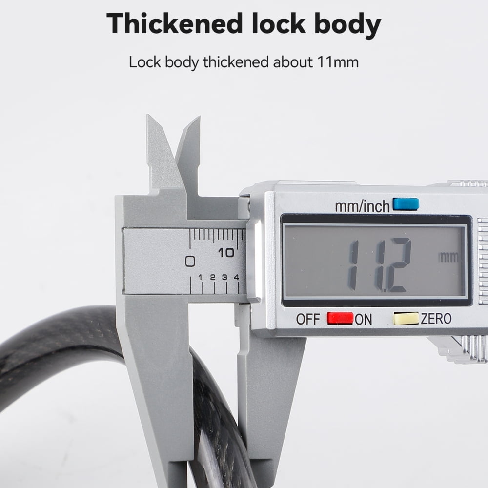 Bike Lock with Combination Bicycle Cable Lock 4 Ft 5 Digital Resettable Bike Locks with Mounting Bracket for Cycling Outdoors