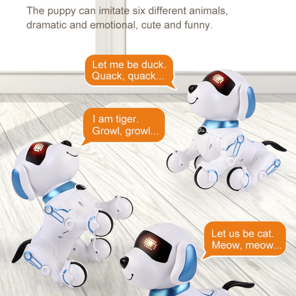Interactive Remote Control Robot Dogs Toys for Kids, Programmable Dancing Handstand Robot Stunt Doggy Toy, Rc Dog, Gift for Girls & Boys Ages 2-10