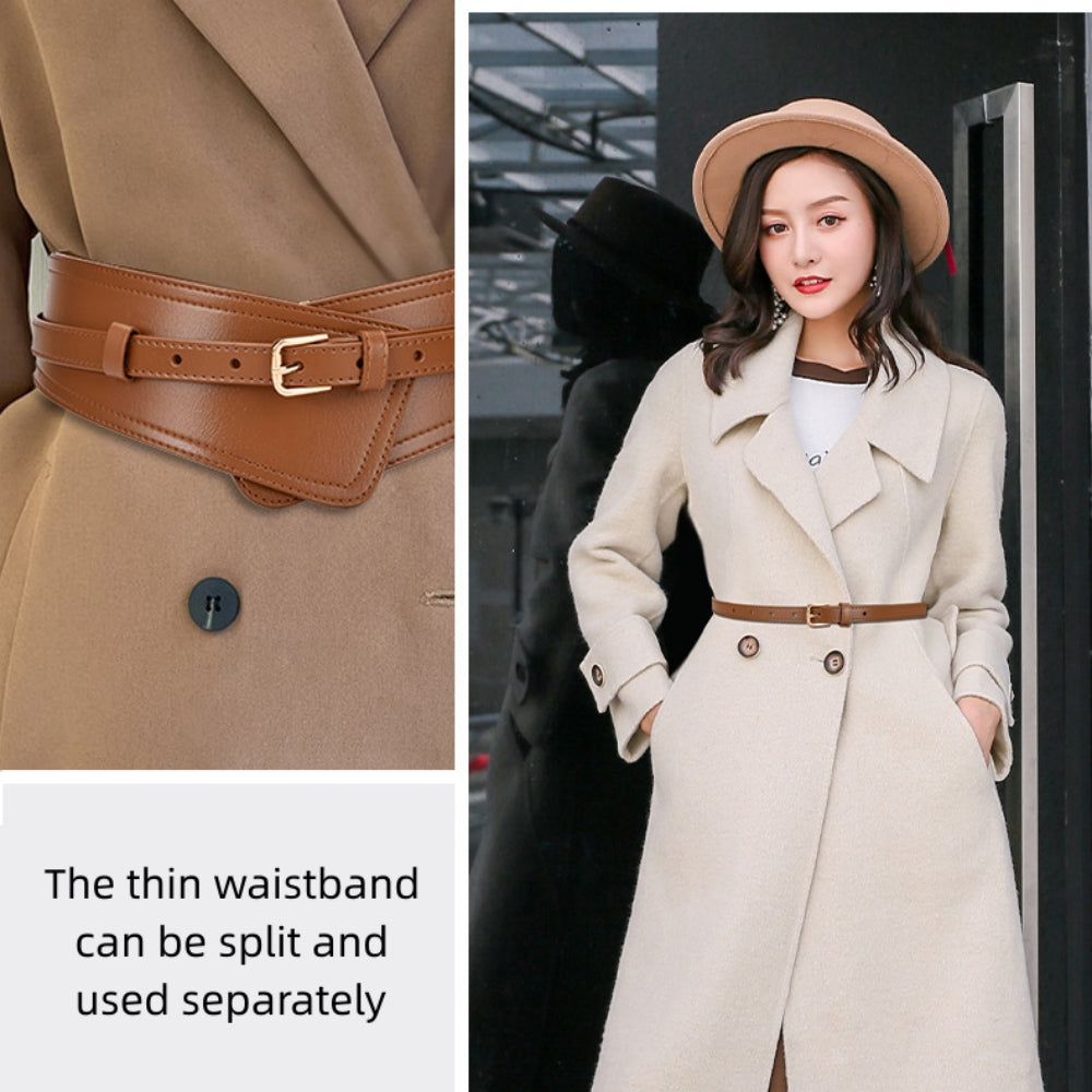 Wide Belt Accessories Coat Girdle , Women's Fashion Skirt Trendy Elastic Dress Decoration Belt