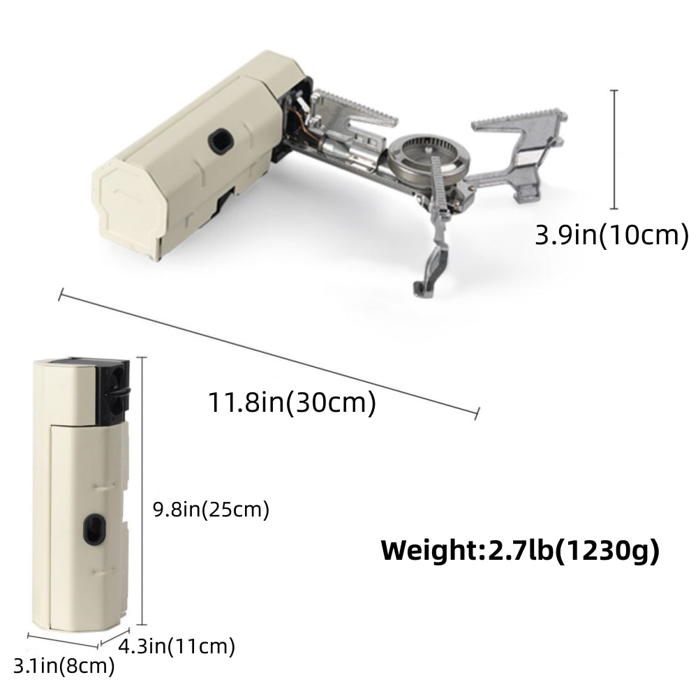 Burner Portable Butane Camping Stove, Foldable Outdoor Camping Butane Gas Stove High Quality Gas Stove Stainless Steel, Foldable Portable Stove