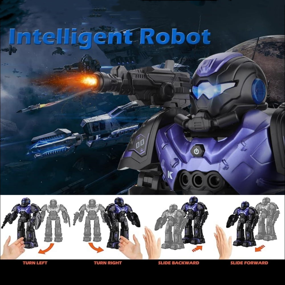 RC Robot Toys for Kid, Gesture Sensing Remote Control Rechargeable Intelligent Programmable Robot , Dancing, Singing ,Educational Learning for Boys Ages 7-14 Christmas Birthday Gifts