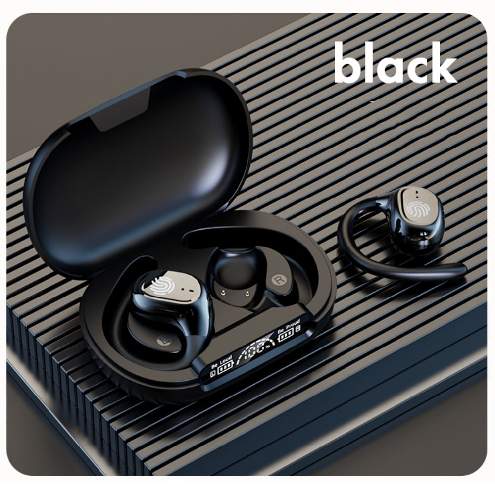 Raistyw Wireless Earbuds Bluetooth 5.4 Headphone Sport, 72H Playtime HD Stereo Noise Cancelling Earbuds, IPX5 Waterproof Headset for Workout/Running/Gym, Black