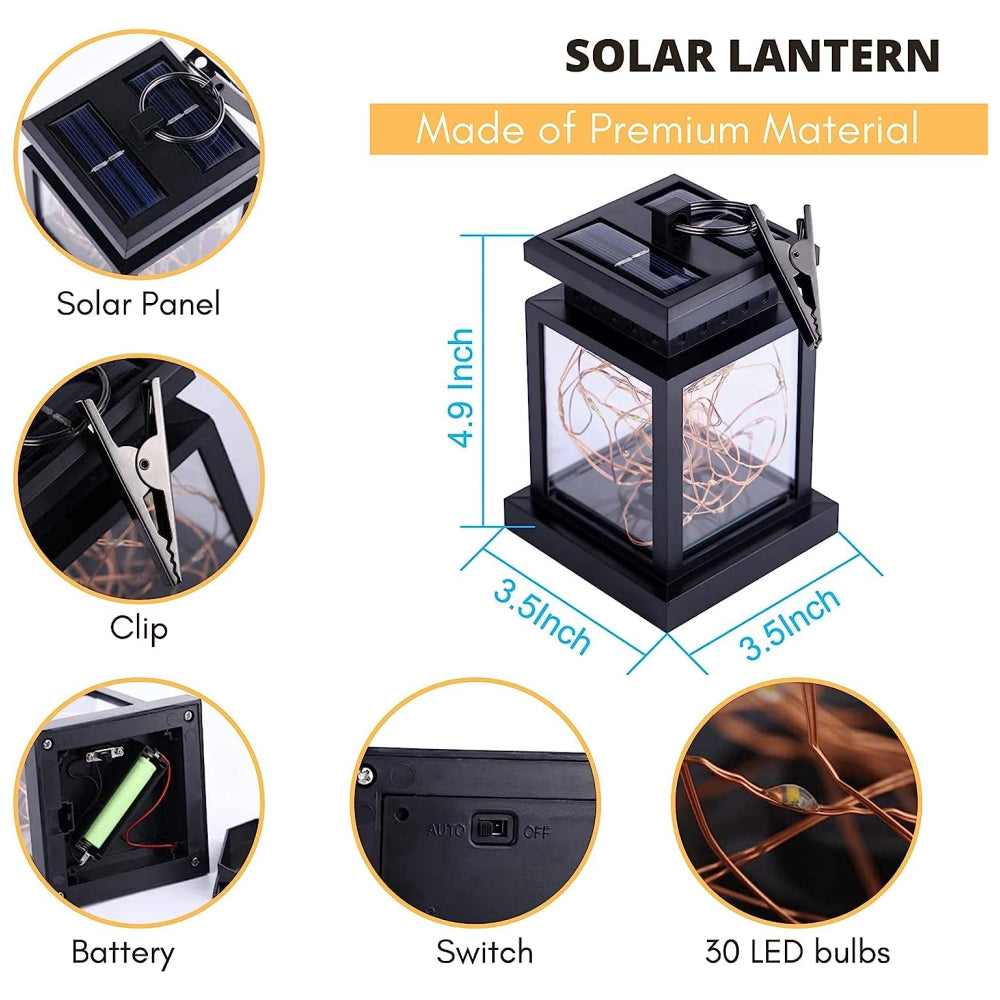 Solar Lamps Outdoor,30 Lamps Beads Waterproof Hanging Solar Lamps,Solar Camping Lights,Lamps Decorative for Patio Yard Camping Garden