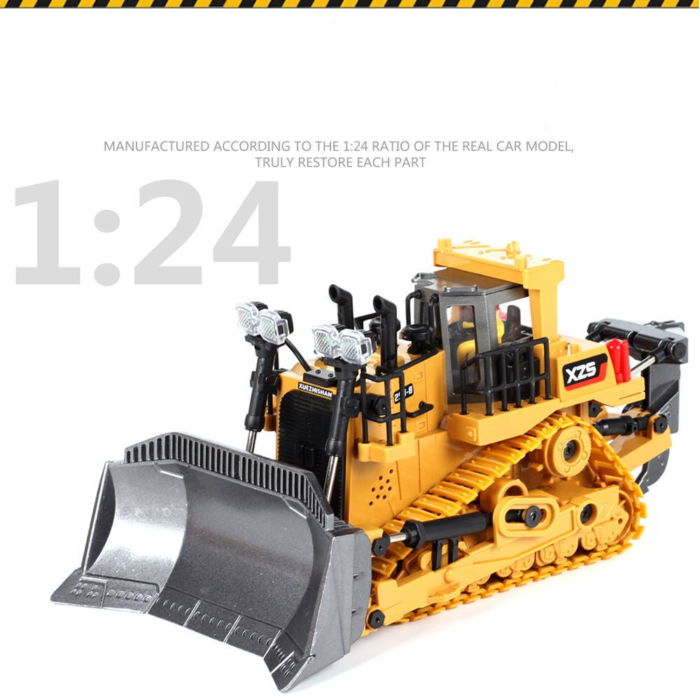 2.4Ghz RC 1:24 Rechargable Toy Car,9 Channel RC Construction Vehicles Toy,Remote Control Toy Car for 7+ Year Old Boys Girls ,Best Birthday Gifts for Kids