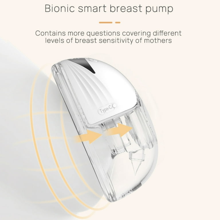 Double Wearable Breast Pumps, 24mm Portable Electric Hands-Free Massage Breast Pumps with 3 Modes 9 Levels, Spill-Proof & Pain-Free, White