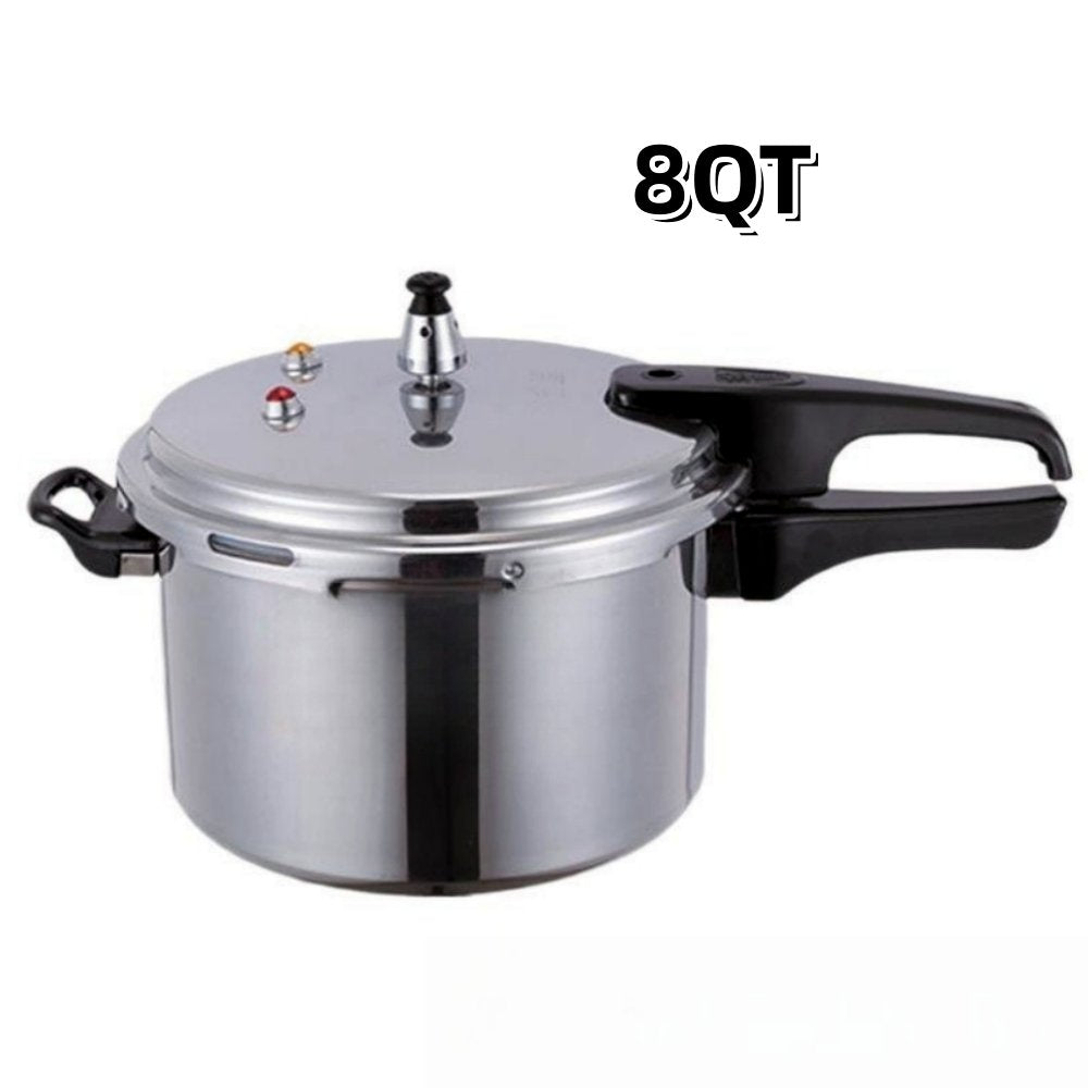 8QT Aluminum Pressure Cooker, Stovetop Fast Cooker Pot Pressure Regulator Pot , Explosion-Proof Fast Cooking Pressure Cooker Cookware