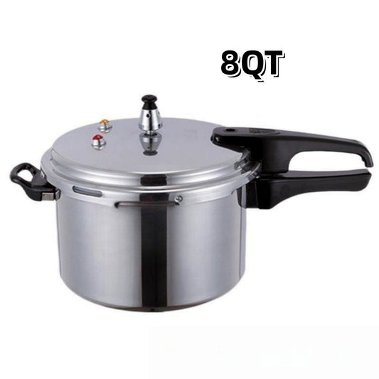 8QT Aluminum Pressure Cooker, Stovetop Fast Cooker Pot Pressure Regulator Pot , Explosion-Proof Fast Cooking Pressure Cooker Cookware
