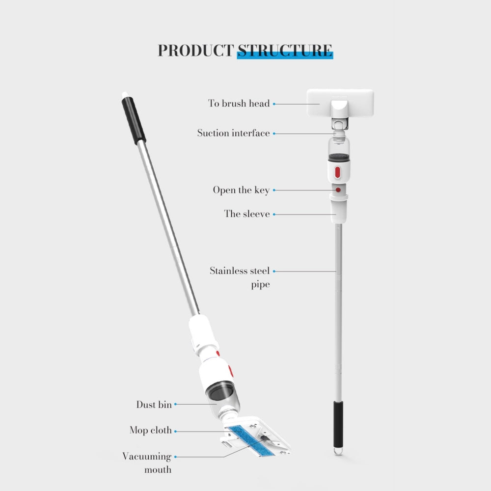 2 in 1Cordless Stick Vacuum Cleaner Wet And Dry 6000Pa High Power Vacuum Cleaner for Car Home Hard Floor Carpet Pet Hair