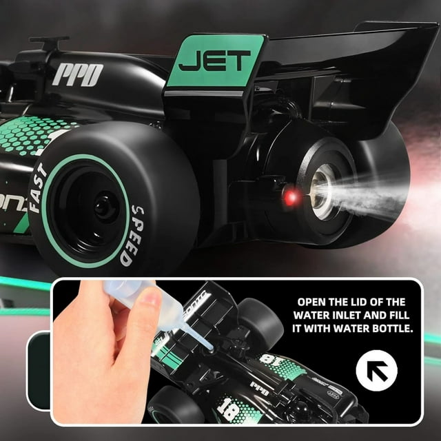 RC Cars for Kids, Rechargeable Remote Control Race Car, RC Stunt Cars Toys with Headlight Sprayfor Boys Girls 3+YO, Blue