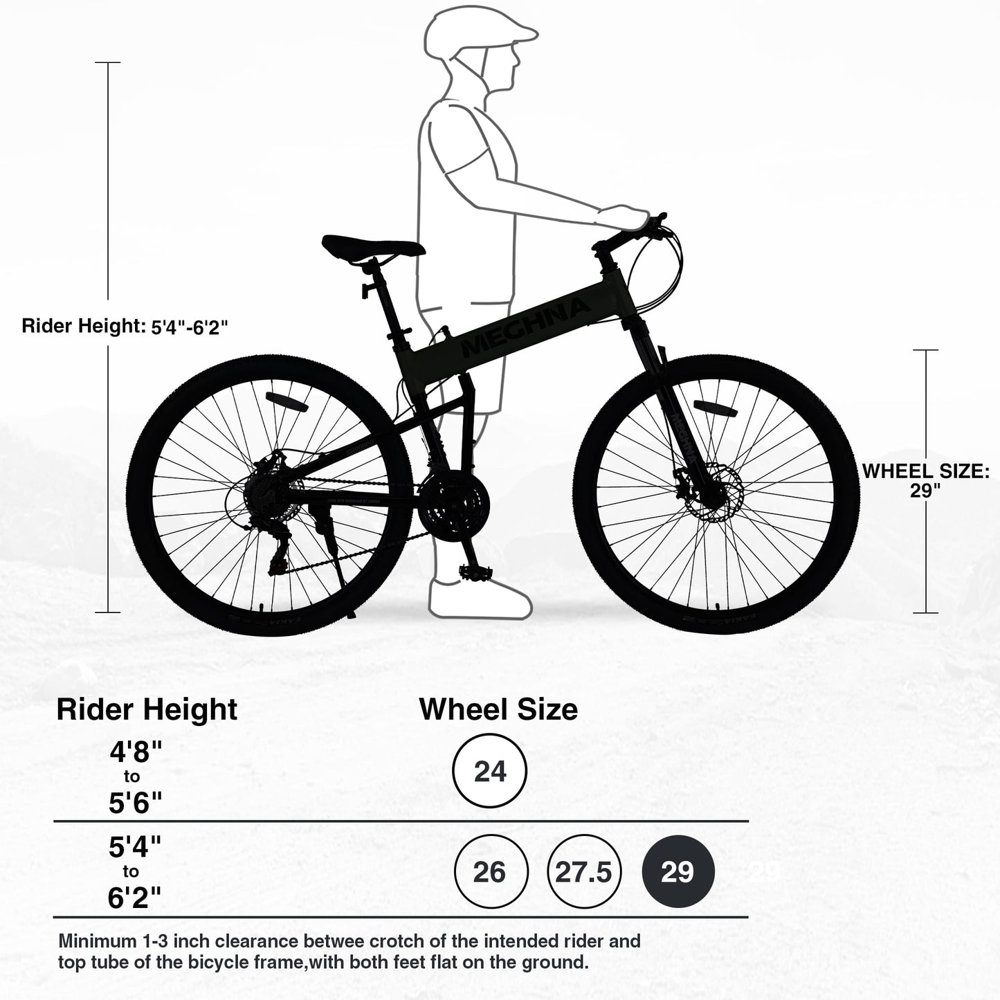 29" Folding Mountain Bike 21 Speeds Adults Bike Aluminium Alloy Frame Men's Bike with Suspension Fork, Yellow