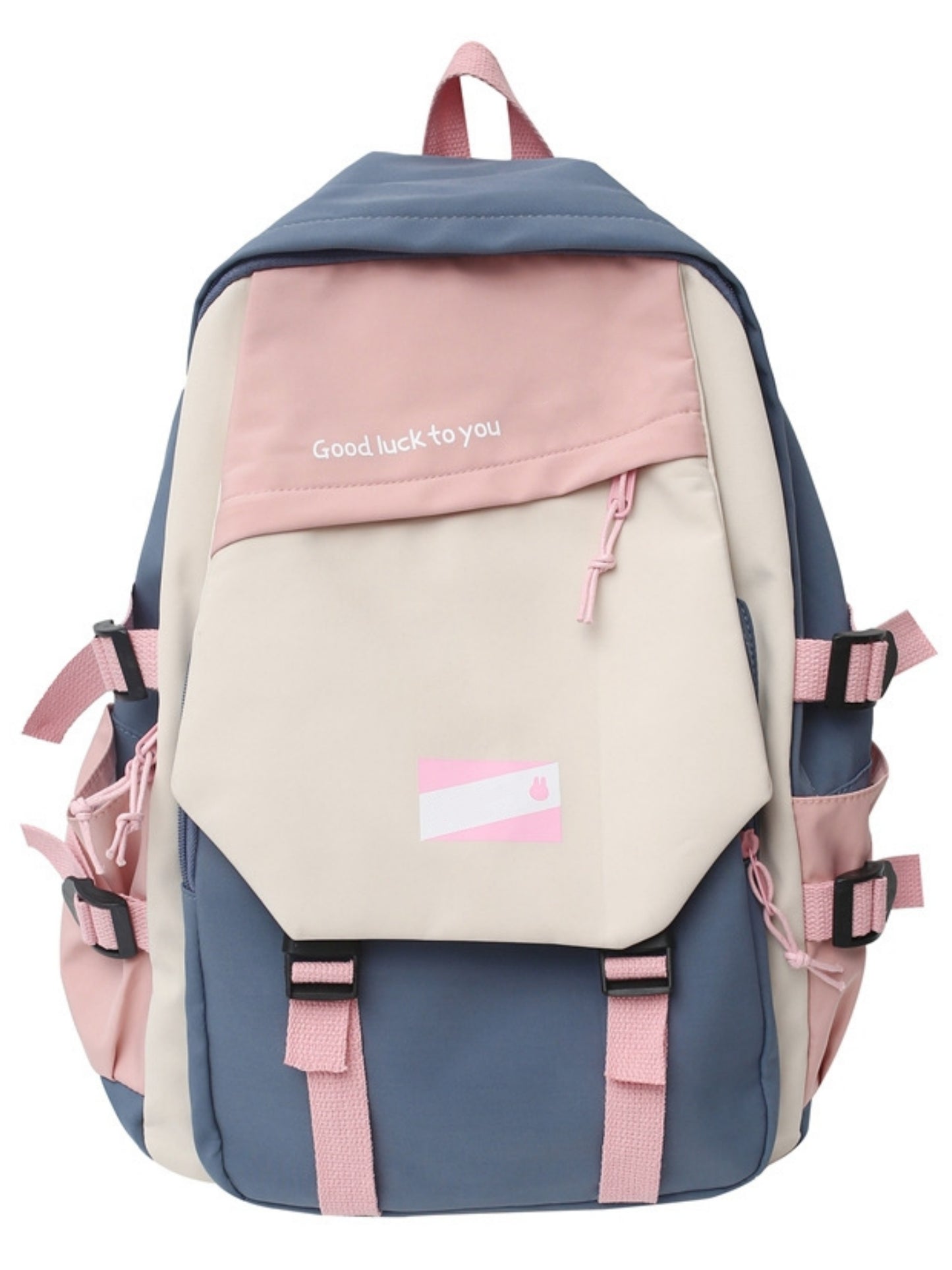 School Backpacks for Teen Girls, Nylon Waterproof Lightweight Retro College Backpack Bookbags Outdoor Daypack Fit 15.6" Laptop, Pink