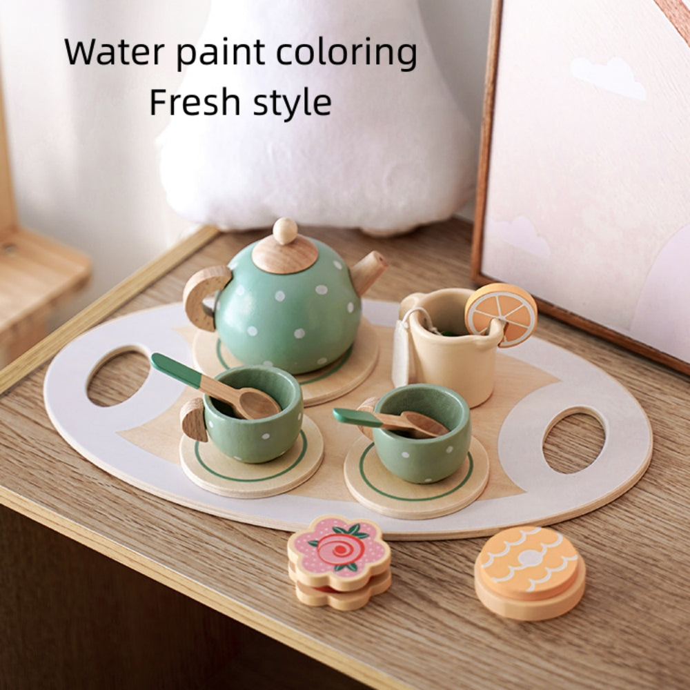 16Pcs Afternoon Tea Play Set, Funny Dessert Food Kid Simulation Teacup Toy for kids